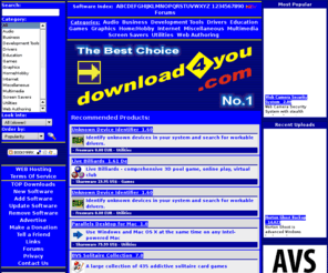 download4you.com: Download 4 You !
Free software library - Download 4 You ! - download, shareware, freeware, firmware, demoware, software, hardware, library, free