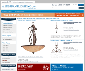 pendantlightingcenter.com: Pendant Lighting: Shop Pendant Lights, Island Lights at iPendantLighting.com
iPendant Lighting gives you variety, sweet variety as the premier online retailer of pendant lighting and mini pendant lights in the U.S. Save on pendant lighting and mini pendant lights now!