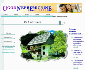 ugodnepremicnine.com: Že 7 let z vami!
