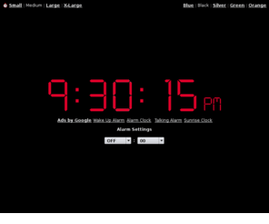 clocku.com: Online Alarm Clock
Online Alarm Clock - Free internet alarm clock displaying your computer time.