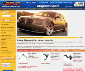 dodgemagnumstore.com: 2005-2008 Dodge Magnum Accessories | Dodge Magnum Parts - PFYC.com
PFYC's Dodge Magnum Parts & Accessories Store is your trusted source for quality performance parts and accessories for your 2005, 2006, 2007, and 2008 Dodge Magnum.