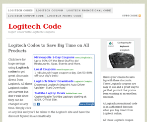 logitechcode.com: Logitech Code For Big Discounts When Buying Direct From Logitech Online
Get Your Logitech Codes Here to Save Big On All Logitech Products.