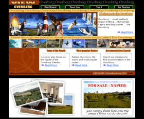 viewoverberg.com: Overberg Portal _ Your comprehensive guide to the Overberg Region
View all of the Overberg with View Overberg ... Your comprehensive touring experience through the Overberg Portal.  South Africa's best kept secret.