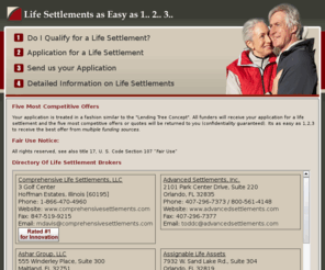 comprehensivesettlements.com: Comprehensive Life Settlements
A Directory of Life Settlement Brokers