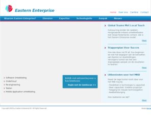 indiabusinessconsulting.com: Eastern Enterprise
Eastern Enterprise: Outsourced Software Product development and offshore Software Development company from India and the Netherlands. Expertise in domains like Healthcare, Finance, Manufacturing, Travel, webshop and phone apps.
