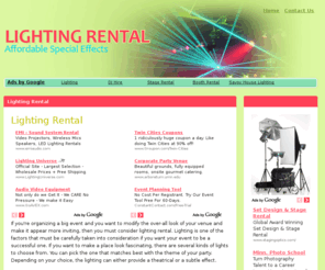 lighting-rental.com: Lighting Rental
Lighting Rental