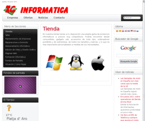 tcinformatica.es: TC Informatica - Ofertas
Venta y Reparación de ordenadores, Reparaciones a domicilio, Mantenimiento de Empresas, Asesoramiento Informático.