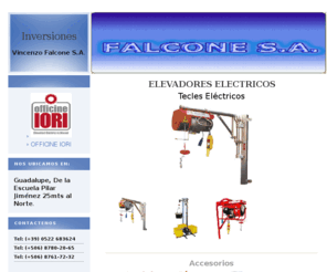 falconesacr.com: Falcone S.A.
Venta y alquiler de elevadores para construcción y mécanica. Venta de persianas