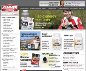 hammernutrition.com: Fuels & Supplements for the Endurance Athlete | Hammer Nutrition
Hammer Nutrition provides products designed to increase athletic performance, from Energy Gels and sports drinks to supplements and energy bars.