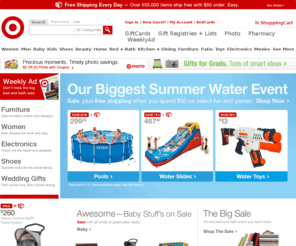 targetstore.info: Target.com - Furniture, Patio, Baby, Toys, Electronics, Video Games
Shop Target and get Bullseye Free shipping when you spend $50 on over a half a million items. Shop popular categories: Furniture, Patio, Baby, Toys, Electronics, Video Games.