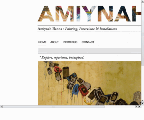 amiynahhanna.com: Amiynah Hanna.com
Painter Amiynah Hanna. Graduate of Savannah College of Art and Design.