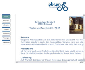fahrradhandlung.net: Herzlich Willkommen bei der Fahrradhandlung Helmuth Ebsen in Bklund !
