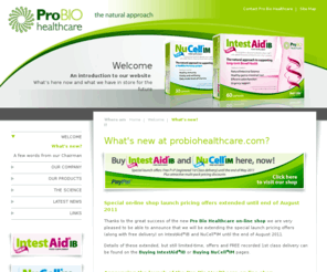 nutritide.info: ProBio healthcare: What’s new?
