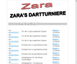 zara-peine.de: Zara Peine Cafe Bistro
Zara Peine - Cafe und Bistro - Dart Turniere - Feiern und Partys