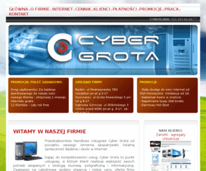 cybergrota.com.pl: CyberGrota Będzin - Internet, poligrafia, komputery
CyberGrota Będzin - Internet, poligrafia sklep komputerowy w jednym.