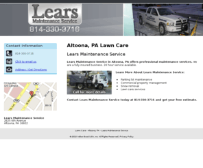 learsmaintenance.com: Lawn Care - Altoona, PA - Lears Maintenance Service
Lears Maintenance offers professional maintenance services to Altoona, PA. Call 814-330-3716.