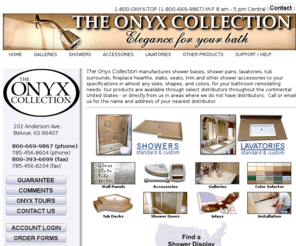 onyxcollection.com: Onyx Collection:Custom Shower Base,Shower Pan, bathroom
Onyx Collection manufactures custom shower bases,shower pans, bathroom