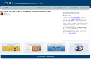 poweredbyzyto.com: ZYTO Corporation
ZYTO - The leader in Biocommunication technology.