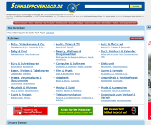 schnaeppchenjagd.de: Schnäppchen, Preisvergleich - Angebote bei Schnaeppchenjagd.de
Preisvergleich und Angebote bei Schnaeppchenjagd.de der innovativen Preissuchmaschine