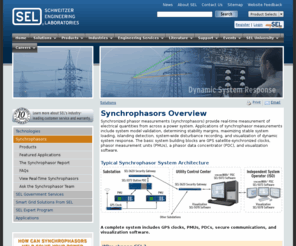 synchrophasor.net: Synchrophasors
SEL Synchrophasors provide real-time information to help you manage and improve your power system. Advances in technology allow SEL to provide extremely accurate synchronized phasor measurements from across the power system to enable more informed decisions.
Schweitzer,SEL,synchrophasors,relays,protective relay,powerwave, real-time, phasor, measurements