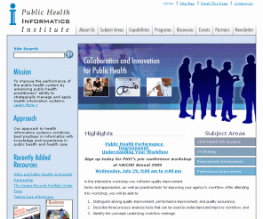 phii.org: Public Health Informatics Institute
