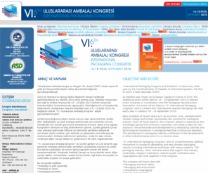 ambalajkongresi.org: VI. ULUSLARARASI AMBALAJ KONGRESİ / 6TH INTERNATIONAL PACKAGING CONGRESS 16 - 18 EYLÜL / SEPTEMBER 2010 İSTANBUL KÜLTÜR ÜNİVERSİTESİ
VI. ULUSLARARASI AMBALAJ KONGRESİ / 6TH INTERNATIONAL PACKAGING CONGRESS 16 - 18 EYLÜL / SEPTEMBER 2010 İSTANBUL KÜLTÜR ÜNİVERSİTESİ