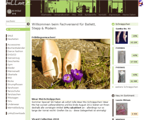 ballare.de: ballare | Ballettshop mit Fachversand
Ballettshop mit Fachversand für Tanzbedarf: Ballett, Stepp, Modern, Jazz, R.A.D., Accessoires...