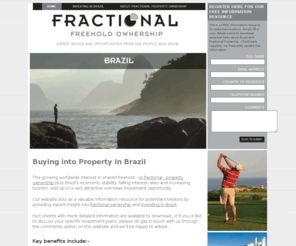 fractionalownershipbrazil.com: Fractional Freehold Ownership in Brazil – get the facts here!
Fractional property ownership in Brazil is a must read for astute investors looking for good returns and the latest information on Fractional Ownership
