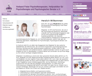 freie-psychotherapie.com: Verband Freier Psychotherapeuten, Heilpraktiker für Psychotherapie und Psychologischer Berater e.V.
