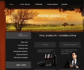 iwine.cz: Vína, prodej vín - vinotéka online  | Vína prodej, eshop víno iWines.cz
