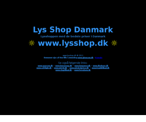 lysshop.dk: Lysshop.dk - Sparepærer for alle
Internet shop for LED, Sparepærer, lavenergi