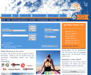 reisefieber.biz: billiger-fliegen.de - Billigflüge, günstiger fliegen, billigflug, Flüge
Billigflüge, Flüge, billigflug bei billiger-fliegen.de viele Sonder- Spar  und Graumarkttarife hier verreisen Sie günstig gut und sicher Flüge billigflüge billigflüge