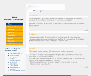 silga-asig.ro: Silga Asigurari - Reasigurari
Silga-asig.ro Site-ul companiei Silga Asigurari-Reasigurari.