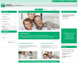 cardifnordic.com: Cardif Nordic
Vi erbjuder frskringar i samarbete med bland annat banker, finans- och frskringsbolag. Vrt produktutbud r brett och innefattar flera olika typer av personfrskringar men med fokus p lneskydd och betalskyddsprodukter.