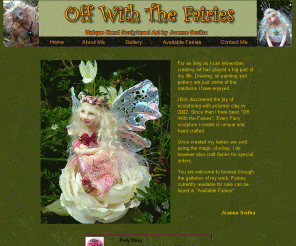 off-with-the-fairies.com.au: Off With The Fairies
Joanne Scriha the owner of Off With the Fairies produces unique and gorgeous polymer clay fairies that are destined to become collectors items.