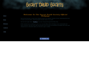 secretdruidsociety.org: Secret Druid Society, Dark Drone Ambient from Australia
Secret Druid Society. Dark Ambient, Drone Ambient.