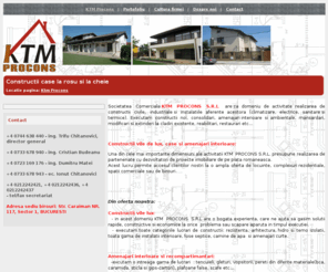 ktmprocons.ro: Constructii case :: KTM
Construim case, proiectam, reamenajam, servicii complete de la proiectare, pana la predearea la cheie a lucrarii