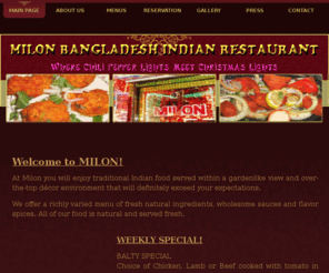 milonny.com: MILON BANGLADESH RESTAURANT
Milon Bangladesh Indian Restaurant-Where Chili Pepper Lights Meet Christmas Lights 