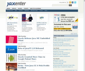 sda-india.net: JAXenter Magazine - Java Development & Software Architecture
JAXenter Magazine provides Java Developers and Software Architects with the latest news, videos and events on Java, Enterprise Architectures and SOA.