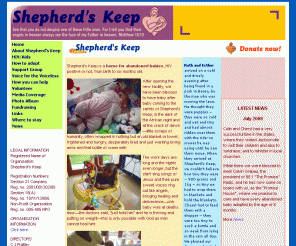 shepherdskeep.org.za: Shepherd's Keep cares for abandoned babies - HIV/Aids or not
Abandoned babies with HIV/AIDS are cared for by Shepherd's Keep. Most cared for babies conquer HIV/AIDS. Adoptions or fostering is encouraged.