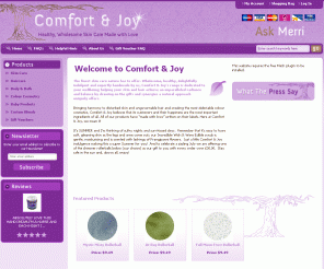 comfortandjoy.co.uk:  Comfort & Joy
 Comfort & Joy :  - Skin Care Haircare Body & Bath Colour Cosmetics Baby Products Custom Blends Gift Vouchers 