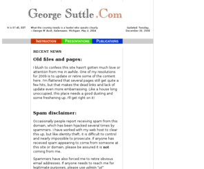 georgesuttle.com: George Suttle -- Teacher and Presentor
Educator who focuses on effective Internet use.