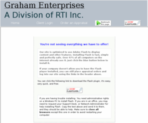 grahamnetwork.com: Graham Enterprises - The Leader in Real Estate Appraisal
Graham Enterprises specializing in residential Real Estate Property Appraisals in the Inland Empire.