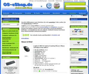 os-eshop.com: OS-eShop.de
OS-eShop.de elektronik Shop - Hier finden Sie Elektronik, Hardware, Software, Unterhaltungselektronik, Zubehör.