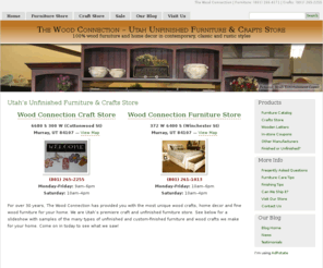 ... Utah's unfinished furniture and wood crafts store. Browse our Utah