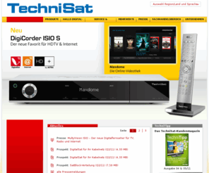 digicorder.net: Digital Fernsehen : Sat, Kabel, DVB-T, HDTV, IPTV, PC, LCD, Receiver - TechniSat Digital
Die TechniSat-Gruppe entwickelt und produziert in Deutschland Produkte der Unterhaltungselektronik und der Informationstechnologie.