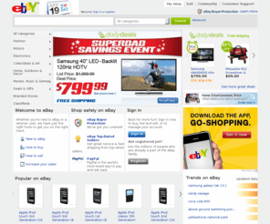 ebayexpress.biz: eBay - New & used electronics, cars, apparel, collectibles, sporting goods & more at low prices
Buy and sell electronics, cars, clothing, apparel, collectibles, sporting goods, digital cameras, and everything else on eBay, the world's online marketplace. Sign up and begin to buy and sell - auction or buy it now - almost anything on eBay.com