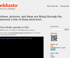 eldusto.com: eldusto  eldusto » rant, rave, randomness
