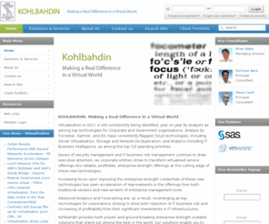 kohlbahdin.com: Kohlbahdin |  IT Performance Management | Capacity Planning | Service Level Management | Service IT Costing - Kohlbahdin.com
KOHLBAHDIN. Making a Real Difference in a Virtual World