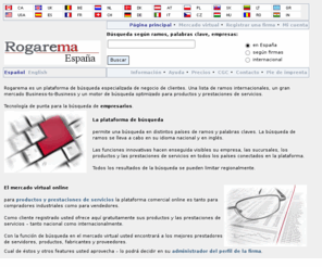 rogarema.es: La plataforma internacional para la búsqueda de empresarios
Internationale Business Suchmaschine